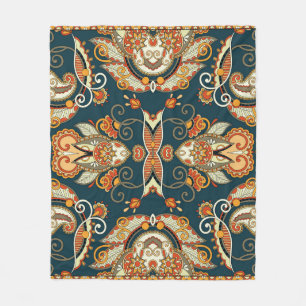 Couverture Polaire Floral Paisley Bandanna : Ornement traditionnel