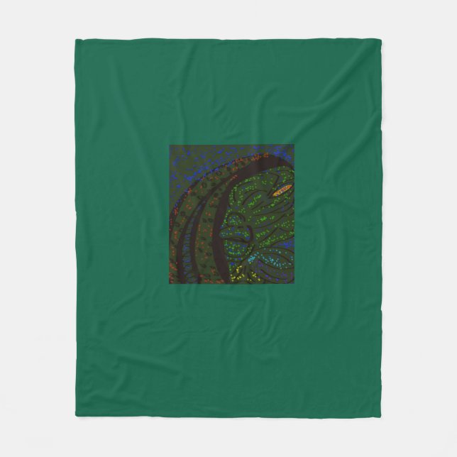 Couverture Polaire Floral Sea Monster (Devant)