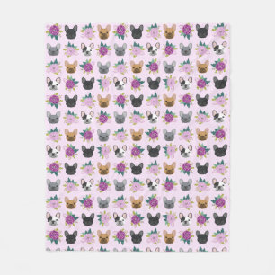 Couverture Polaire Flore de la lavande de Bulldog en France