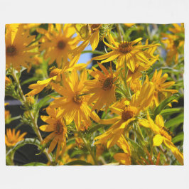 Couverture Polaire Flores en mi hierbas " fleurs dans mes mauvaises h