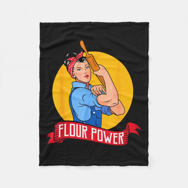 Couverture Polaire Flour Wer - Funny Baking &amp; Pastry Baker - Baki (Devant)