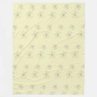 Couverture Polaire flower blanket