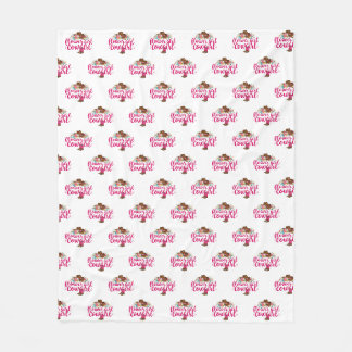 Couverture Polaire Flower Girl Cowgirl
