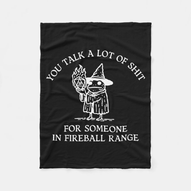 Couverture Polaire Fog You Talk A Lot Of For Someone In Fireball Rang (Devant)
