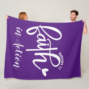 Couverture Polaire Foi - Plaid de Laine, 150cm x 200cm