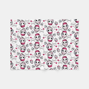 Couverture Polaire Folie de petit gâteau de crâne