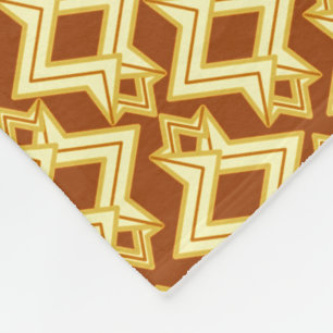 Couverture Polaire Fond d'écran Art Déco Motif, Brown doré
