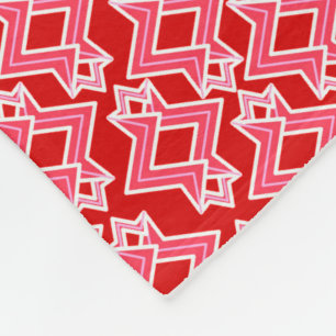 Couverture Polaire Fond d'écran Art déco Motif, rouge foncé et rose