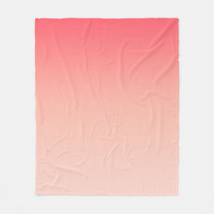 Couverture Polaire Fond dégradé rose et pêche
