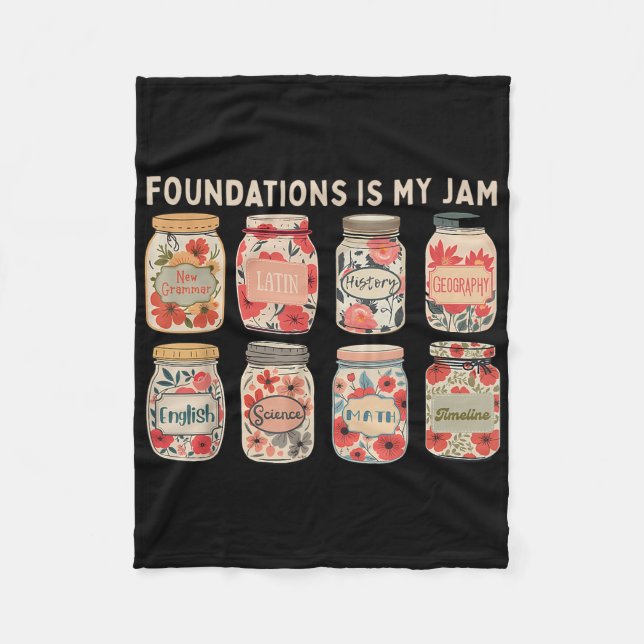 Couverture Polaire Fondations Clical Conversations Is My Jam Homesch (Devant)