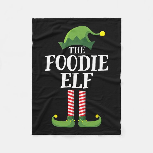 Couverture Polaire Foody Elf Correspondant Famille Groupe Noël 1 (Devant)