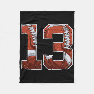 Couverture Polaire Football 13e anniversaire garçon Treize ans 13 ans