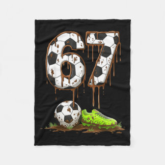 Couverture Polaire Football 67 Six Seven Mème Garçons Adolescents Enf