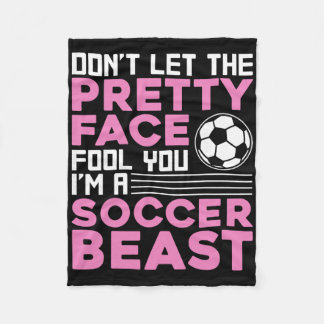 Couverture Polaire Football Cool Pour Femmes Adolescentes Filles Amou