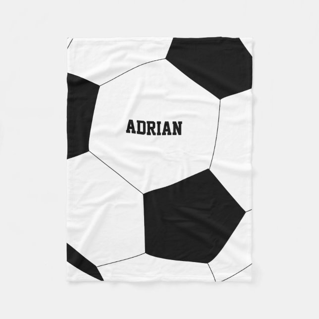Couverture Polaire Football de balle de football personnalisé (Devant)