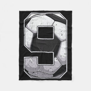 Couverture Polaire Football Neuvième 9e Anniversaire Garçon Neuf 9 An