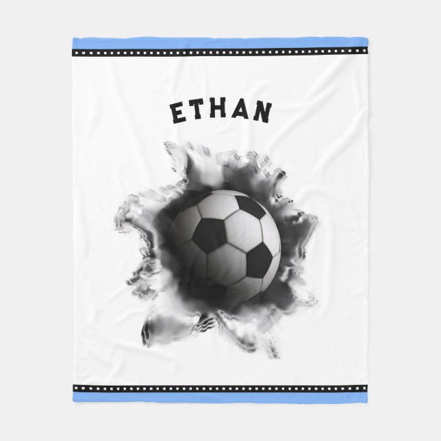 Couverture Polaire Football personnalisé (Devant)