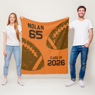 Couverture Polaire Football personnalisé Joueur principal Nombre Clas
