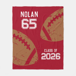 Couverture Polaire Football personnalisé Joueur principal Nombre Clas