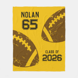 Couverture Polaire Football personnalisé Joueur principal Nombre Clas