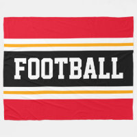 FOOTBALL Rayures Rouge Clair Noir Blanc