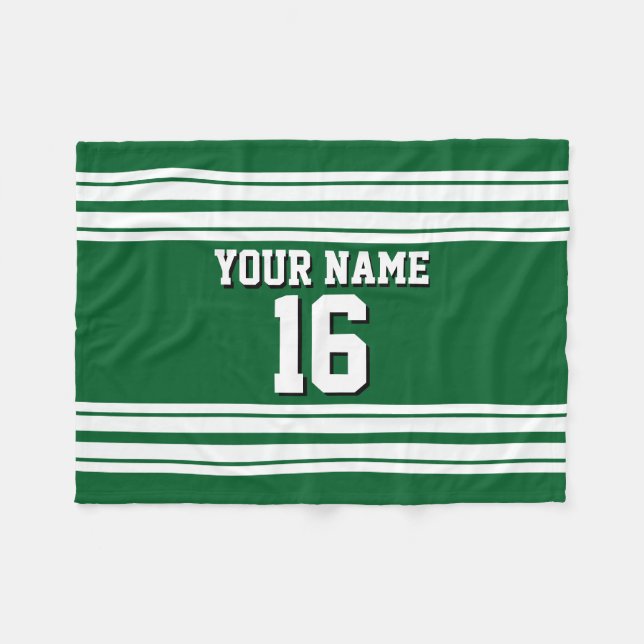 Couverture Polaire Forest Green White Team (Devant (Horizontal))
