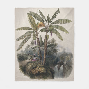 Couverture Polaire Forêt de bananiers tropicaux antiques   Bota vinta