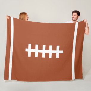 Couverture Polaire Forme Brown de football