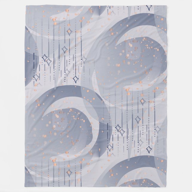 Couverture Polaire Formes de déco Abstraites extraordinaires Motif 1 (Devant)