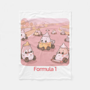Couverture Polaire Formule 1 Biberon Voiture de Course Mignon Dessin