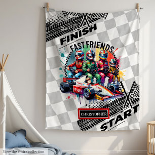 Couverture Polaire Formule 1 Boy Racing Anniversaire