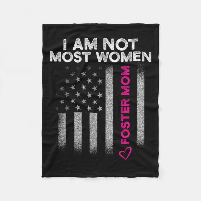 Couverture Polaire Foster Parent Mom Most Women Foster Care  (Devant)