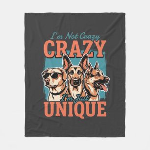 Couverture Polaire Fou amoureux de chien unique