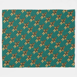 Couverture Polaire Fractal Inuit Hunter