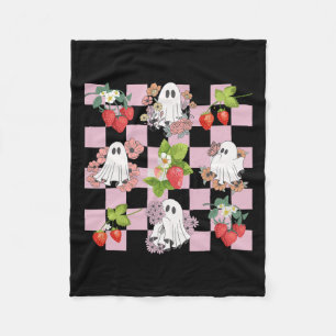 Couverture Polaire Fraise Éffrayante rétro Fantôme Halloween Fantôme