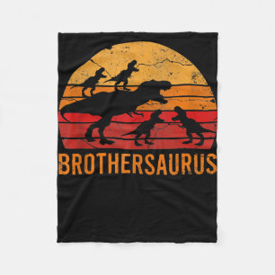 Couverture Polaire Frère Dinosaur 5 enfant Funny Big Little Brother