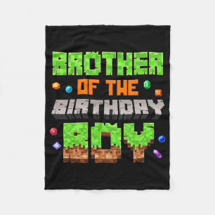 Couverture Polaire Frère du garçon d'anniversaire Pixel Gaming Vidéo 
