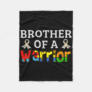 Couverture Polaire Frère D'Un Guerrier Soutien Familial Autisme