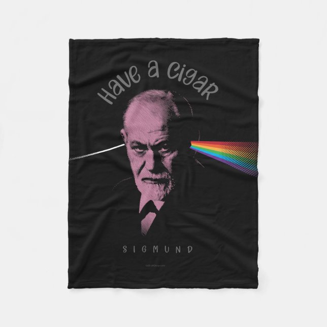 Couverture Polaire Freud Rose (Avoir Un Cigar) (Devant)