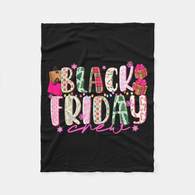 Couverture Polaire Friday Shopng Crew Christmas Lights Black Shopng F (Devant)
