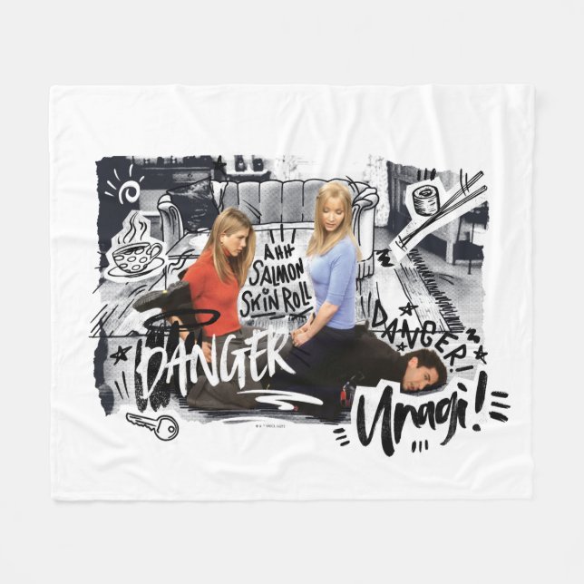 Couverture Polaire FRIENDS™ | Danger ! Unagi ! (Devant (Horizontal))