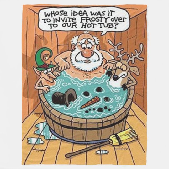 Couverture Polaire Frosté Dans Un Bain À Remous (Devant)