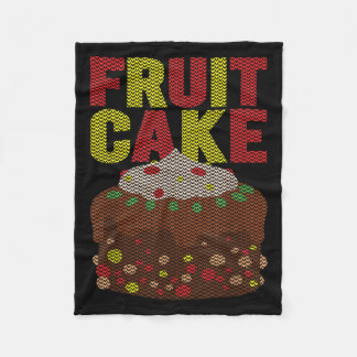 Couverture Polaire Fruitcake Funny Noël laid