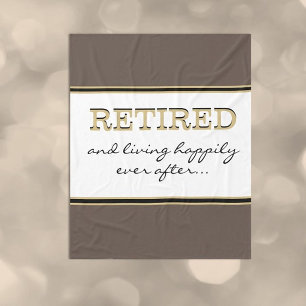 Couverture Polaire Fun Novelty Retraite Cadeau Fleece Blanket