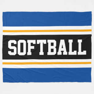 Couverture Polaire Fun SOFTBALL Bright Black Athlepes