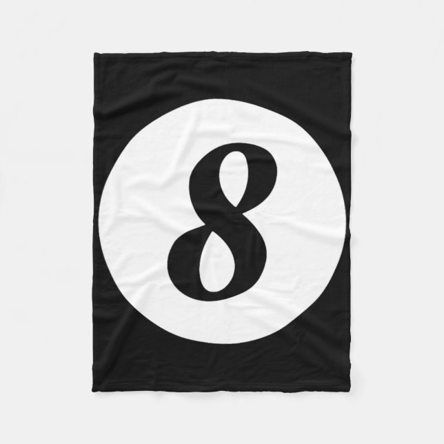 Couverture Polaire Funky 8 Ball Magic Billard Pool Lazy Halloween C (Devant)