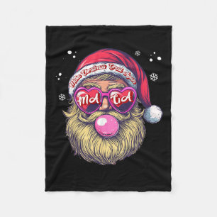 Couverture Polaire Funky Trump Père Noël Noël rose bulle gomme Faire