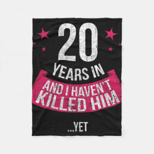 Couverture Polaire Funny 20e anniversaire de Mariage Femme T-shirt ca