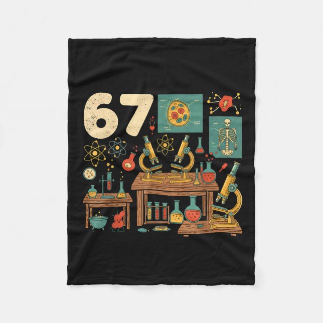 Couverture Polaire Funny 67 Meme Science Teacher Students Six Seven M (Devant)