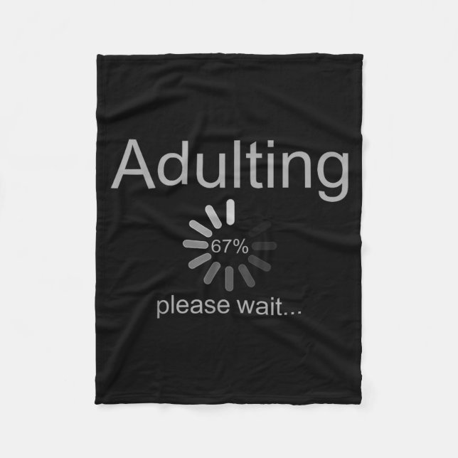 Couverture Polaire Funny Adult 18th Birthday Fun 67 Loading Meme Girl (Devant)